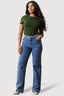 Midwash Braid Waist Belt Jeans