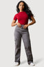 Charcoal Straight Leg Cargo Trousers