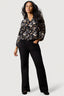 Washed Black 2 Button Bootcut Jean