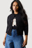 Black Pocket Detail Bomber Jacket