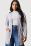 Grey Mix Rib Cardigan