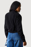 Black Brushed Bomber Jacket