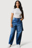 Light Grey Marl Basic Fitted Crop Tee