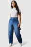 Light Grey Marl Basic Fitted Crop Tee