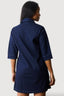 Dark Wash Denim Collar and Pocket Detail Dress