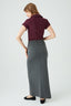 Charcoal Basic Maxi Skirt