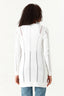 White FG Mid Length E2E Cardigan