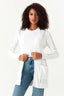 White FG Mid Length E2E Cardigan