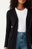 Black FG Longline E2E Rib Cardigan