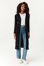 Black FG Longline E2E Rib Cardigan