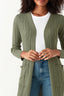 Light Khaki FG Longline E2E Rib Cardigan