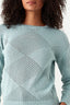 Summer Sage Crochet Diamond Panel Jumper