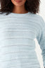 Light Blue Stitchy Crew Neck Jumper