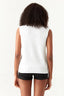 White Gold Button Knit Waistcoat