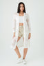 White Crochet Maxi Edge-to-Edge Cardi