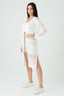 White Crochet Maxi Edge-to-Edge Cardi