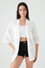 White Crochet Kimono Cardi