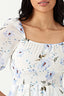 Ivory Floral Chiffon Ra Ra Dress - Select Fashion