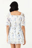 Ivory Floral Chiffon Ra Ra Dress - Select Fashion