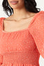 Peach spot Chiffon Ra Ra Dress - Select Fashion