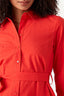 Red Poplin Shirt Dress