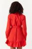 Red Poplin Shirt Dress