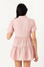 Pink Linen Look Shirt Dress - Select Fashion