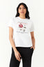 Optic White Flower Market Diamante Tee - Select Fashion