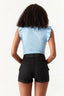 Baby Blue Frill Sleeveless Body