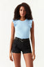Baby Blue Frill Sleeveless Body