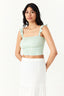 Multi Ditsy Shirred Ruffle Vest - Select Fashion