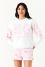 Pink Camo Applique Panel Sweat - Select Fashion