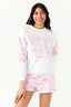 Pink Camo Applique Panel Sweat - Select Fashion