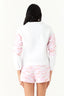 Pink Camo Applique Panel Sweat - Select Fashion