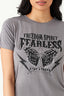 Silver Fearless Foil Rock Tee - Select Fashion