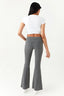 Charcoal Fold Waist Flares - Select Fashion