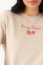 Neutral Berry Bisous Emb Sweat - Select Fashion