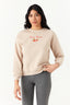 Neutral Berry Bisous Emb Sweat - Select Fashion