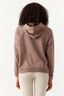 Hazelnut Pretty Heart Embossed Hoodie