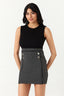 Grey 2 in 1 Waffle Bodycon Dress - Select Fashion