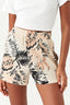 Stone Tropical Textured Pull On Short