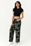 Black Tropical Wide Leg Soft Trouser - Select Fashion