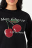 Black Mon Cherie Cherry Sweat - Select Fashion