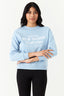 Shell Blue New Season Embroidered sweat - Select Fashion