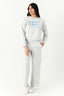 Light Grey Marl New York Wide Leg Jogger - Select Fashion