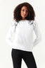 Optic White Bow Contrast Sweat