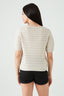 Stone Stitch Detail Short Sleeve Cardi