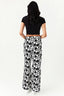 White Floral Wide Leg Soft Trouser - Select Fashion