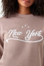 Hazelnut New York Emb Sweat