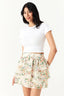 Multi Floral Chiffon Rara Mini Skirt - Select Fashion